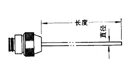 WREM,WRNM-204A直柄式指针形热电偶探头安装图片