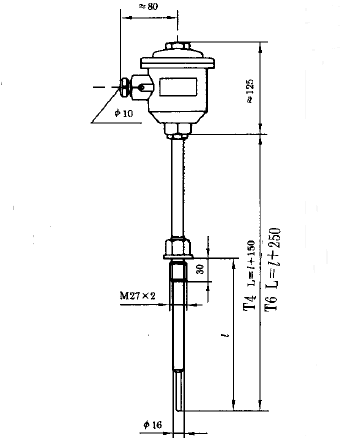 WRN-240A隔爆型本安型热电偶安装图片