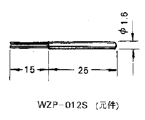 WZP-012S引进型陶瓷铂电阻元件
