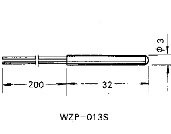 WZP-013S引进型不锈钢铂电阻元件 WZP-013S引进型不锈钢铂电阻元件