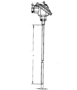 WZPK-133S无固定防水式铠装热电阻安装图片