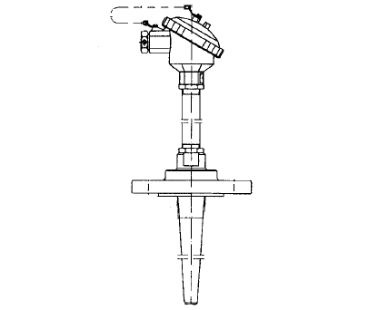 WRN-43C固定法兰锥形套管热电偶