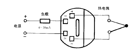 SBWR-2260常规型热电偶温度变送器接线图