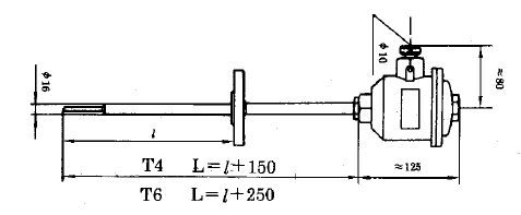 SBWR-2280/240d隔爆一体化热电偶温度变送器安装图片