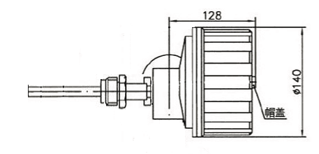 WSSX-401B可动螺纹轴向防爆电接点双金属温度计安装图片
