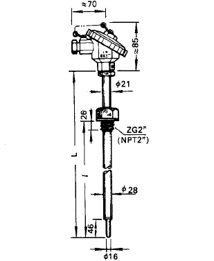 WRNR-12、WRER-12电站测温专用热电偶