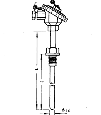 WRN-230固定螺纹装配式热电偶安装图片