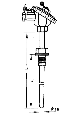WRN-230固定螺纹热电偶安装图片