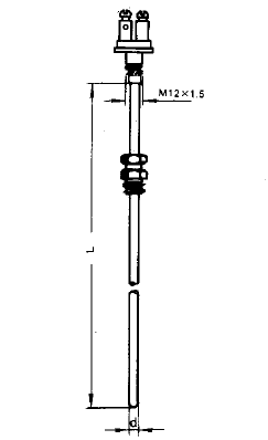 WRNK-202固定卡套螺纹铠装热电偶安装图片