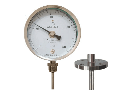 WSS-474固定法兰万向抽芯式双金属温度计