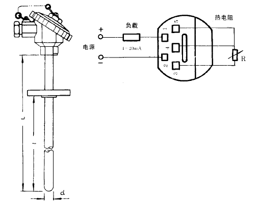 SBWZ-2480/431热电阻一体化温度变送器安装图片