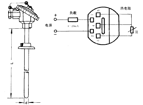 SBWZ-2480/331热电阻一体化温度变送器安装图片