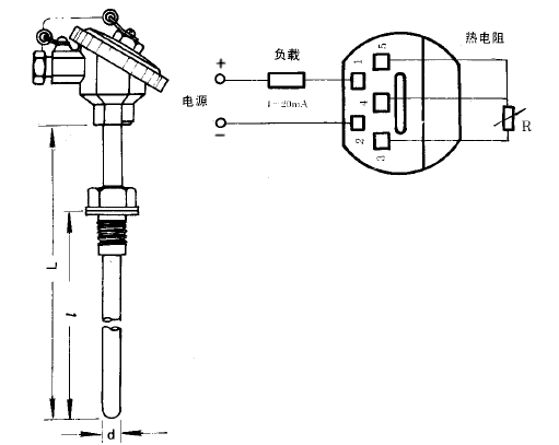 SBWZ-2480/231热电阻一体化温度变送器安装图片