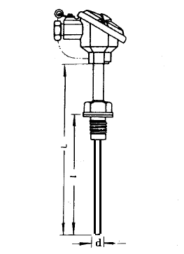 WRN-220T特殊热电偶安装图片